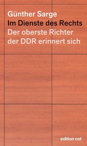 Günther Sarge: Im Dienste des Rechts