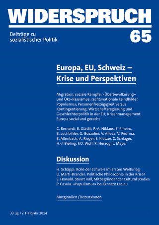 C. Bernardi, B. Glättli, P.-A. Niklaus, E. Piñeiro, B. Lochbihler, G. Bozzolini, B. Allenbach, V. Alleva, L. Mayer, V. Pedrina, A. Rieger, E. Klatzer, C. Schlager, H.-J. Bieling, F.O. Wolf, R. Herzog: Widerspruch 65