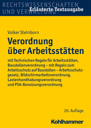 Volker Steinborn: Verordnung über Arbeitsstätten