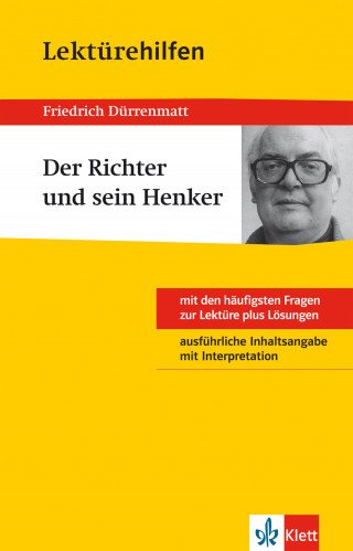 Elisabeth Kaltenbach: Klett Lektürehilfen - Friedrich Dürrenmatt, Der Richter und sein Henker