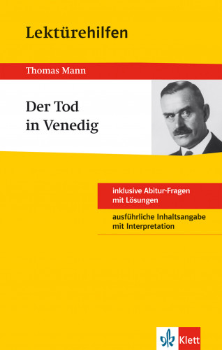 Solvejg Müller: Klett Lektürehilfen - Thomas Mann, Der Tod in Venedig