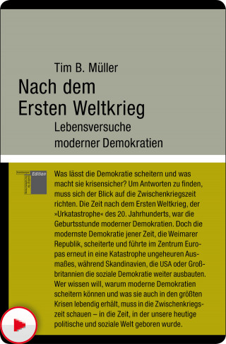 Tim B. Müller: Nach dem Ersten Weltkrieg