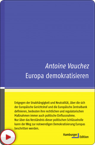 Antoine Vauchez: Europa demokratisieren