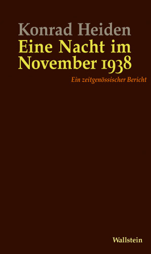 Konrad Heiden: Eine Nacht im November 1938