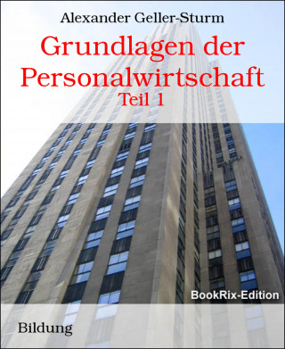 Alexander Geller-Sturm: Grundlagen der Personalwirtschaft
