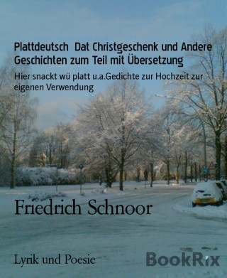 Friedrich Schnoor: Plattdeutsch Dat Christgeschenk und Andere Geschichten zum Teil mit Übersetzung