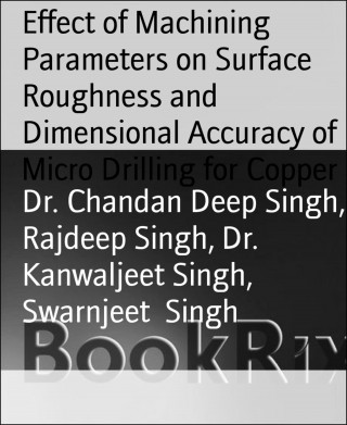 Dr. Chandan Deep Singh, Rajdeep Singh, Dr. Kanwaljeet Singh, Swarnjeet Singh: Effect of Machining Parameters on Surface Roughness and Dimensional Accuracy of Micro Drilling for Copper