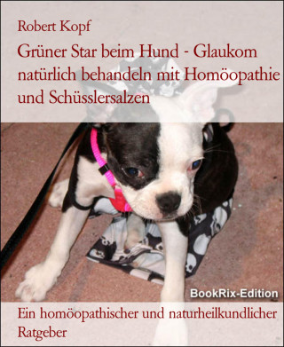 Robert Kopf: Grüner Star beim Hund - Glaukom natürlich behandeln mit Homöopathie und Schüsslersalzen