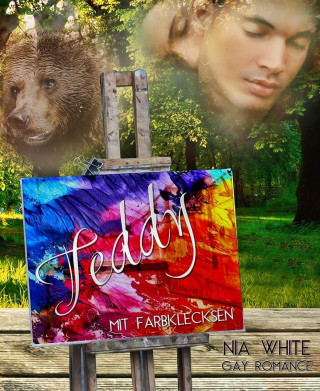 Nia White: Teddy mit Farbklecksen