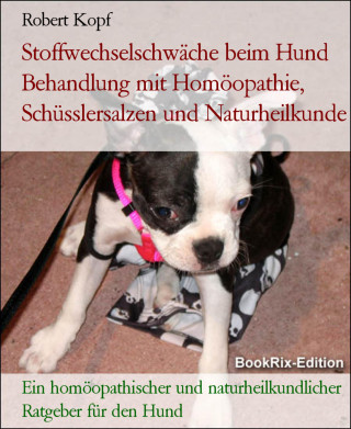 Robert Kopf: Stoffwechselschwäche beim Hund Behandlung mit Homöopathie, Schüsslersalzen und Naturheilkunde
