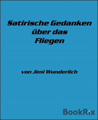 Jimi Wunderlich: Satirische Gedanken über das Fliegen