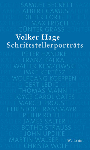 Volker Hage: Schriftstellerporträts