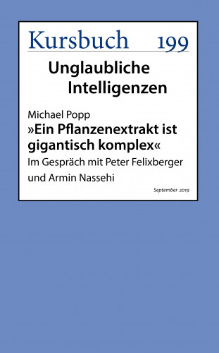 Michael Popp: "Ein Pflanzenextrakt ist gigantisch komplex"