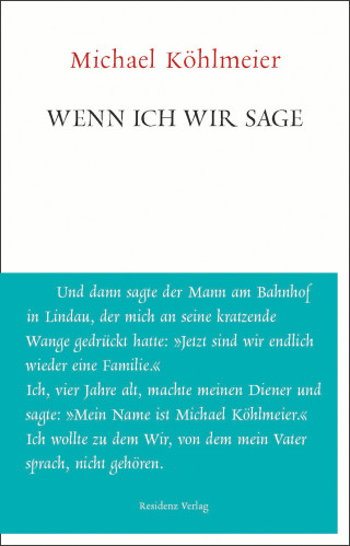 Michael Köhlmeier: Wenn ich wir sage