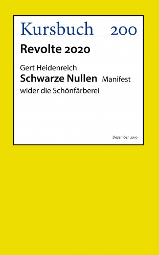 Gert Heidenreich: Schwarze Nullen