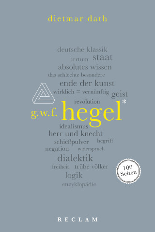 Dietmar Dath: Hegel. 100 Seiten
