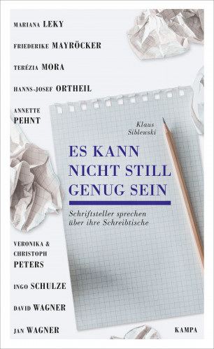 Klaus Siblewski: Es kann nicht still genug sein