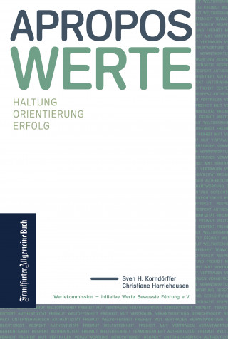 Christiane Harriehausen, Sven H. Korndörffer: Apropos Werte