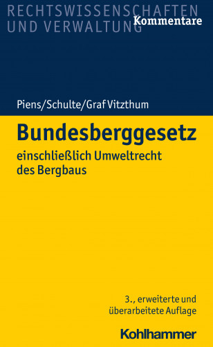 Stephan Graf Vitzthum: Bundesberggesetz