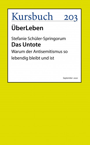 Prof. Dr. Stefanie Schüler-Springorum: Das Untote