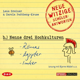 Lena Greiner, Carola Padtberg-Kruse: "Nenne drei Hochkulturen: Römer, Ägypter, Imker" (Szenische Lesung)