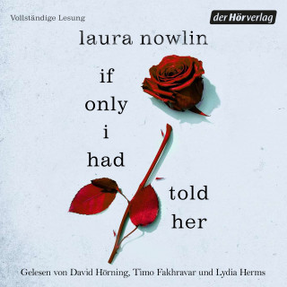 Laura Nowlin: If only I had told her
