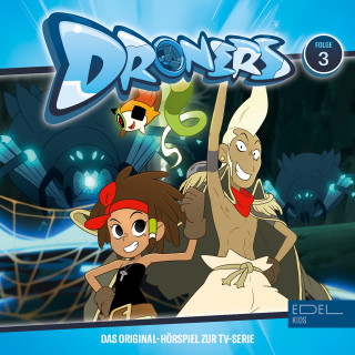 Droners: Folge 3: Die Spinnennetz-Piste / Das Monsterjäger-Rennen (Das Original-Hörspiel zur TV-Serie)