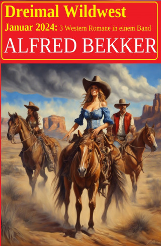 Alfred Bekker: Dreimal Wildwest Januar 2024: 3 Western Romane in einem Band