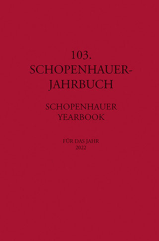 103. Schopenhauer Jahrbuch