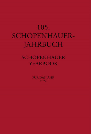 105. Schopenhauer Jahrbuch