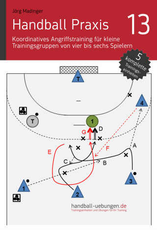 Jörg Madinger: Handball Praxis 13 – Koordinatives Angriffstraining für kleine Trainingsgruppen von vier bis sechs Spielern