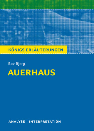 Wolfgang Reitzammer, Bov Bjerg: Auerhaus. Königs Erläuterungen.