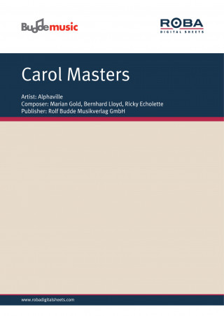 Marian Gold, Bernhard Lloyd, Ricky Echolette: Carol Masters