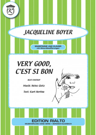 Kurt Hertha, Heinz Gietz, Jacqueline Boyer: Very good, c'est si bon