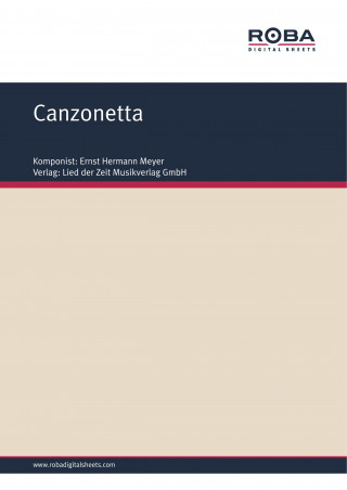 Alwin Altendorf: Canzonetta