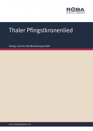 Axel Salin: Thaler Pfingstkronenlied
