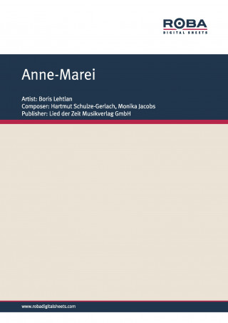 Hartmut Schulze-Gerlach, Monika Jacobs: Anne-Marei