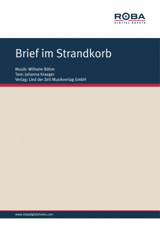 Wilhelm Böhm, Johanna Kraeger: Brief im Strandkorb