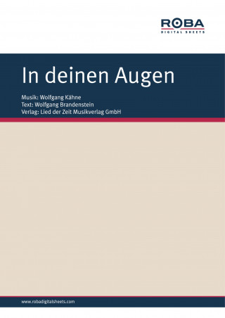 Wolfgang Kähne, Wolfgang Brandenstein: In deinen Augen