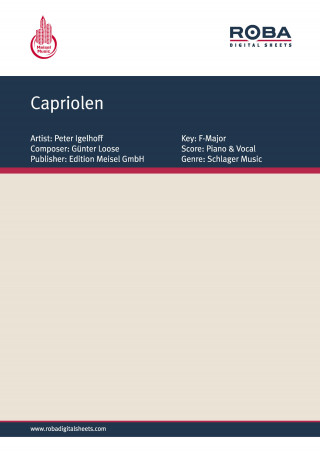 Peter Kreuder, Hans-Fritz Beckmann: Capriolen