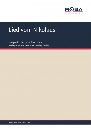 Johannes Dieckmann: Lied vom Nikolaus