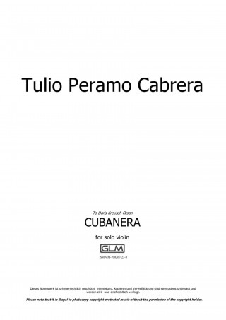 Tulio Peramo Cabrera: Cubanera