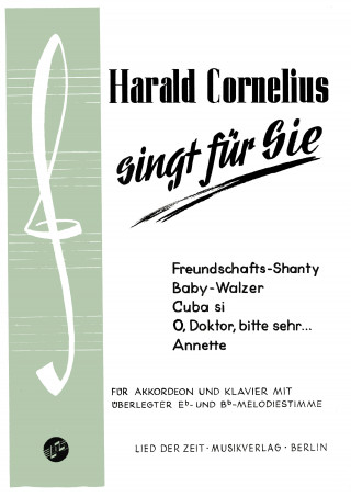 Harald Cornelius: Harald Cornelius singt für Sie