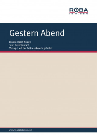 Ralph Stüwe, Peter Jentsch: Gestern Abend