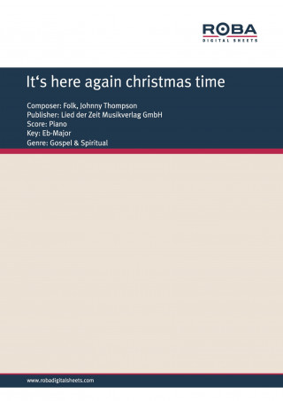 Johnny Thompson: It's here again christmas time