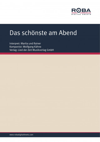 Wolfgang Kähne, Wolfgang Brandenstein: Das schönste am Abend