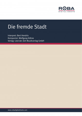 Wolfgang Kähne, Wolfgang Brandenstein: Die fremde Stadt