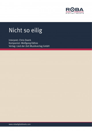 Wolfgang Kähne, Wolfgang Brandenstein: Nicht so eilig
