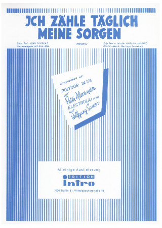 Jean Nikolas, Harlan Howard: Ich zähle täglich meine Sorgen