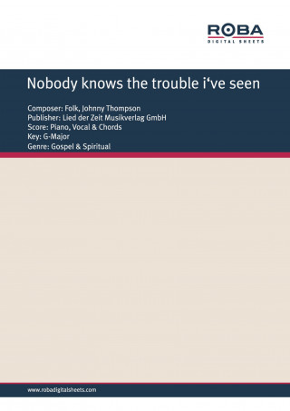 Johnny Thompson: Nobody knows the trouble i've seen